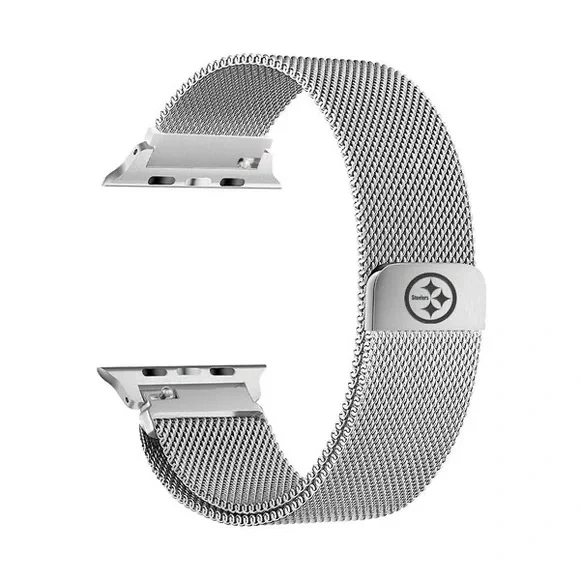 Pittsburgh Steelers Stainless Steel Apple Watch Band