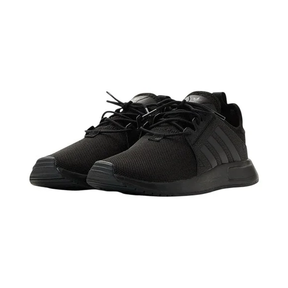 Adidas Boy's Black XPLR Lace Up Slip On Sneakers‎ Size 5
