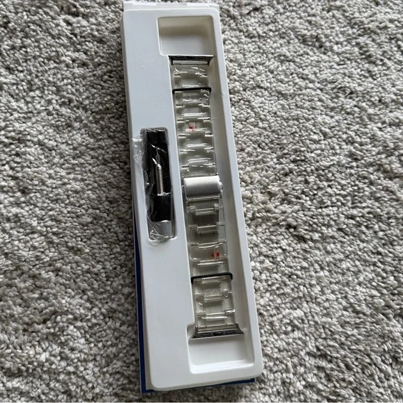 NWT | Clear Plastic Link Apple Watch Band