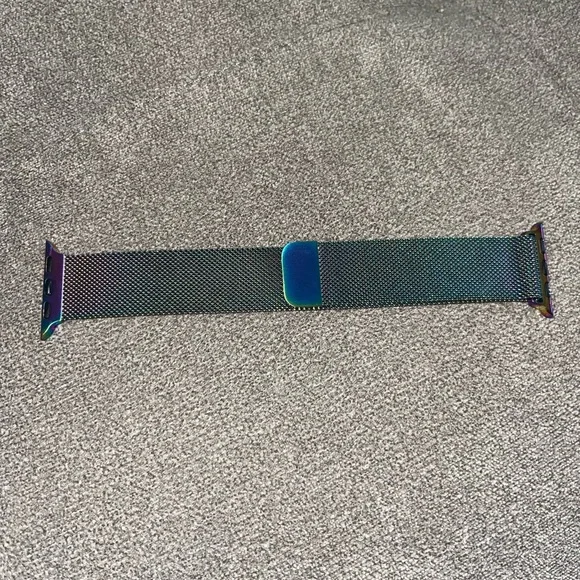 Iridescent Mesh Watch Band