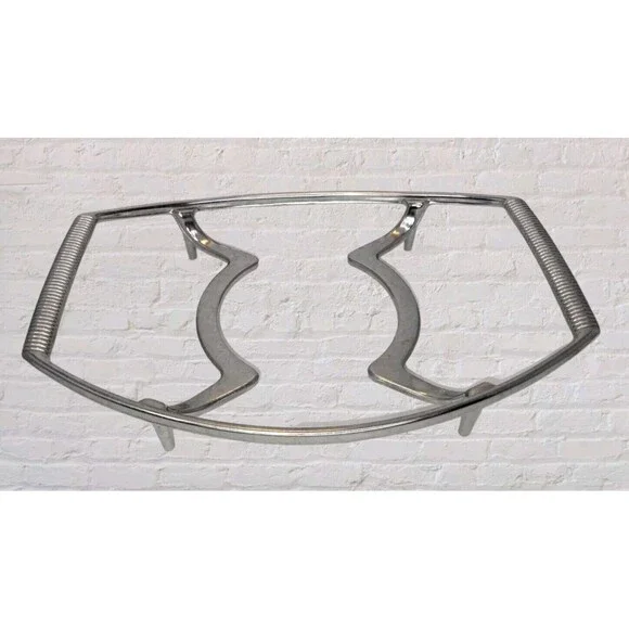 Vtg 70s Corning Ware Metal Trivet Casserole Rack Stand P-11-M-1 Chrome Cradle