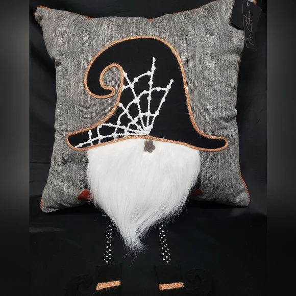Mi Chateaux Gnome Pirate Dangle Leg Halloween Pillow