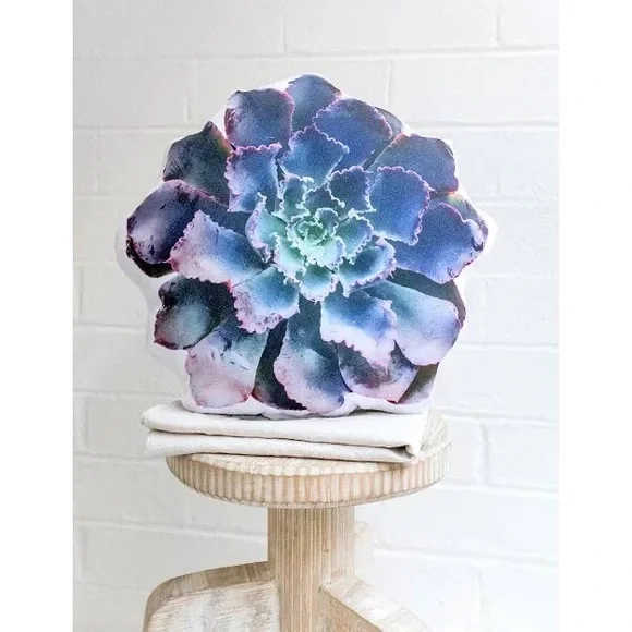 🆕 Neon Breakers Lettuce Succulent Linen Pillow