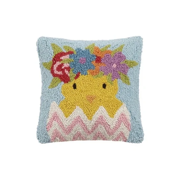 🆕 Flower Crown Chick Hook Pillow