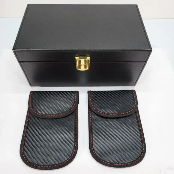 Diyife Extra Large Faraday Box, RFID Box for Car Keys with 2 Pouches.