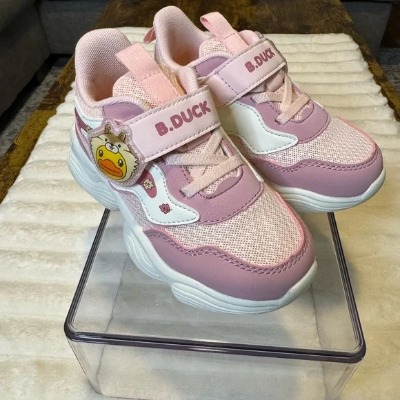 Kids' Pink and White Sneakers