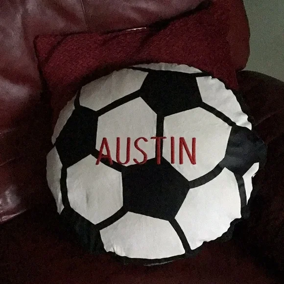 Athletic Decor Soccer ball pillow