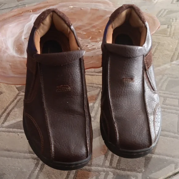 Skechers Streetcars Chocolate Brown Leather Loafers