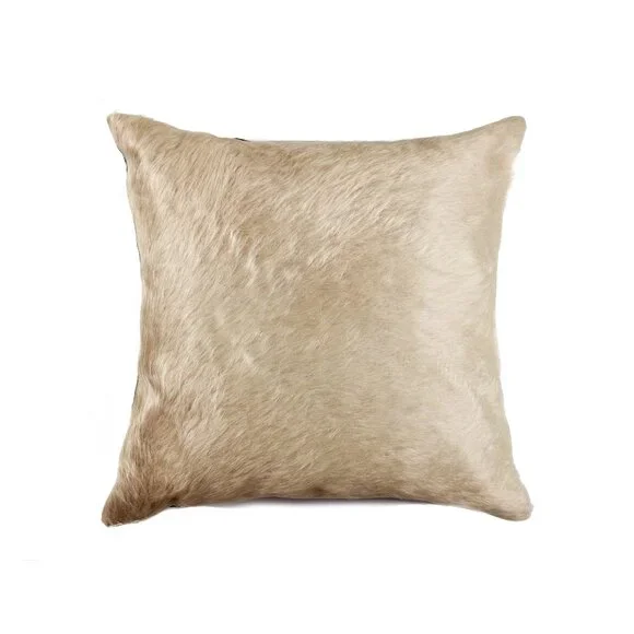 Natural Home Decor Torino Cowhide Pillow | 1-Piece | Natural | 18