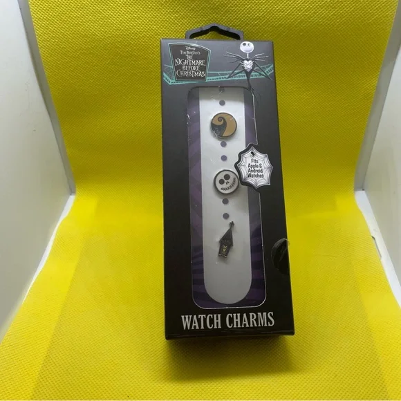 Disney The Nightmare Before Christmas Smartwatch Charms - Black and Gold