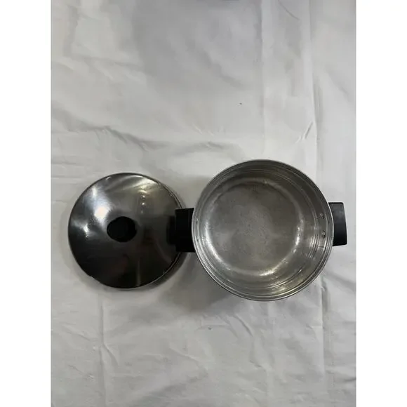 Vintage Stainless Steel 7” Pot With Lid Mardigian 18/8 Tri-ply Made In U.S.A