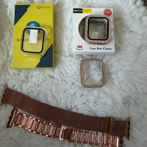 Rose Gold Smartwatch Case and Band