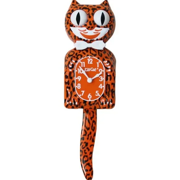 Exotic Pet Collection Leopard Kit-Cat Klock clock
