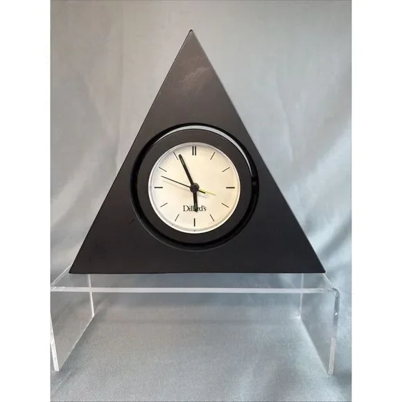 Triangle Alarm Clock 7 inches‎ Dillard's Triangle Clock Retro Chic