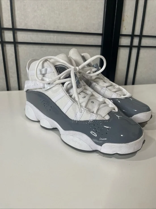 Air Jordan / Nike 6 Rings – Youth Size 5.5Y – White/Gray – EUC