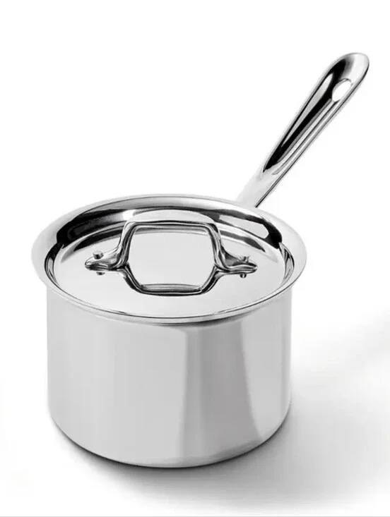 All-Clad D3 Stainless Steel 2QT Saucepan w/Lid