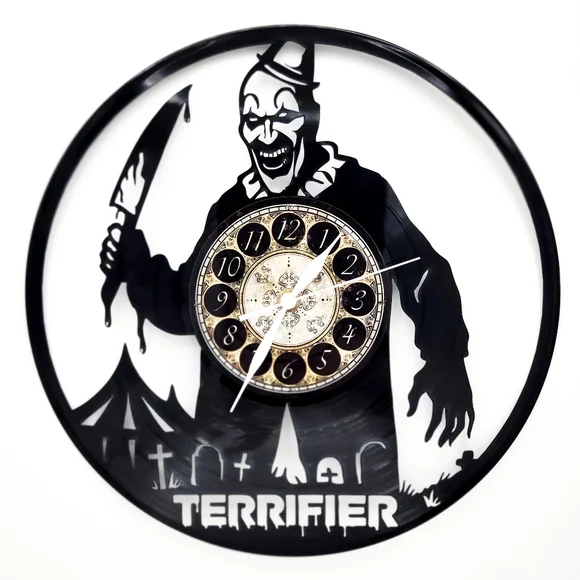 TERRIFIER vinyl record clock