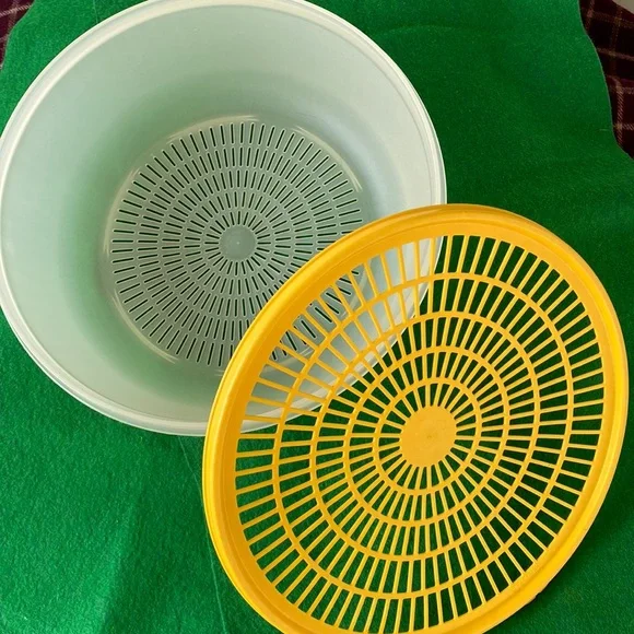 Tupperware Colander/Berry Strainer Bowl/Lid Vintage