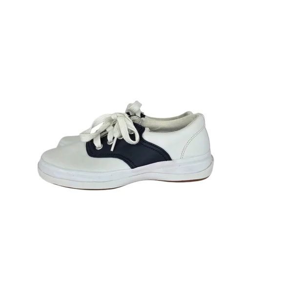 Keds Kid's School Days II Lace-up Saddle Shoe Uniform Oxford Leather Size 12.5M