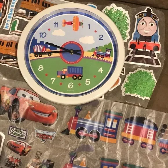 🔹Clock & Decals Vehicle Decor Set