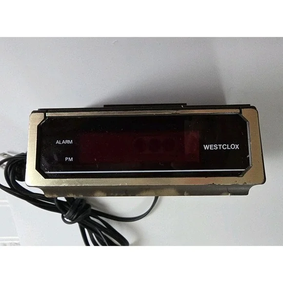 Vintage Westclox Digital Alarm Clock Model 22644 Tested