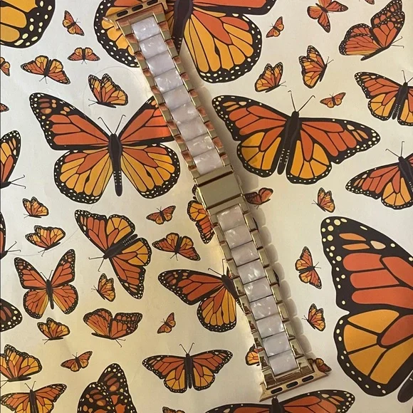 Elegant rose gold/marble inspired Apple Watch Band