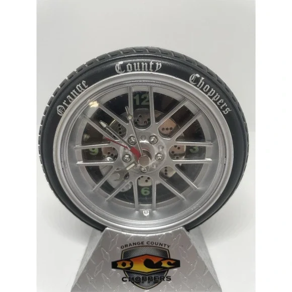Orange County Choppers Tire‎ Wall Clock Garage Workshop Decor - Works Great