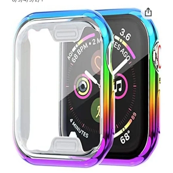 40mm Apple Smart Watch Series 5 Protective Case Rainbow Colorful Bumper