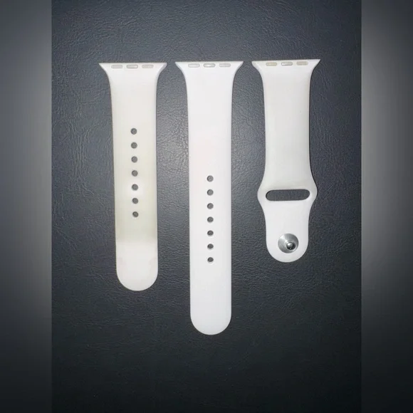 Off-White/Beige Silicone Smartwatch Band 41MM