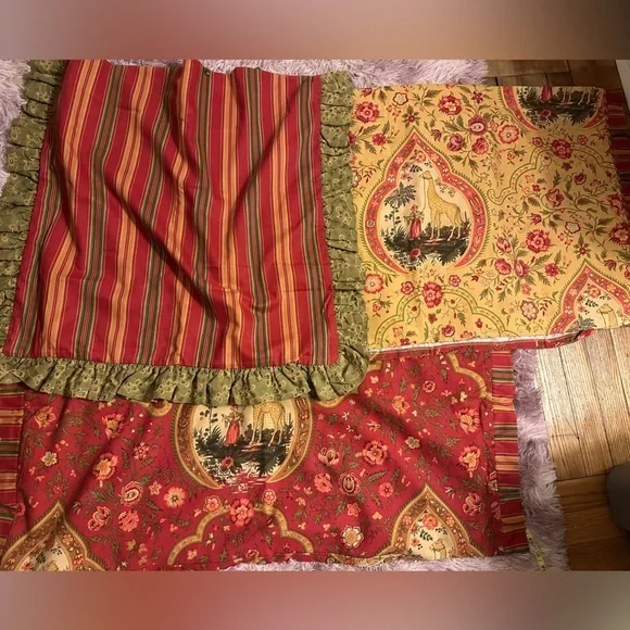 Set of 3 stunning Indian Turkish Style Large Cotton Pillowcases