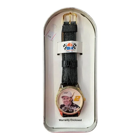Rusty Wallace #2 Sun Time‎ Racing NASCAR Sports Watch With Tin
