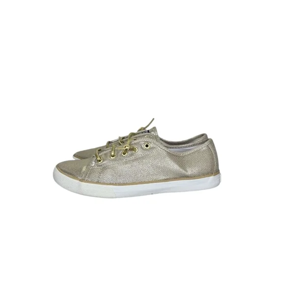 Sperry Top-Sider Big Girl's Seacoast Fashion Boat Gold Shoe Size 5M YG54361