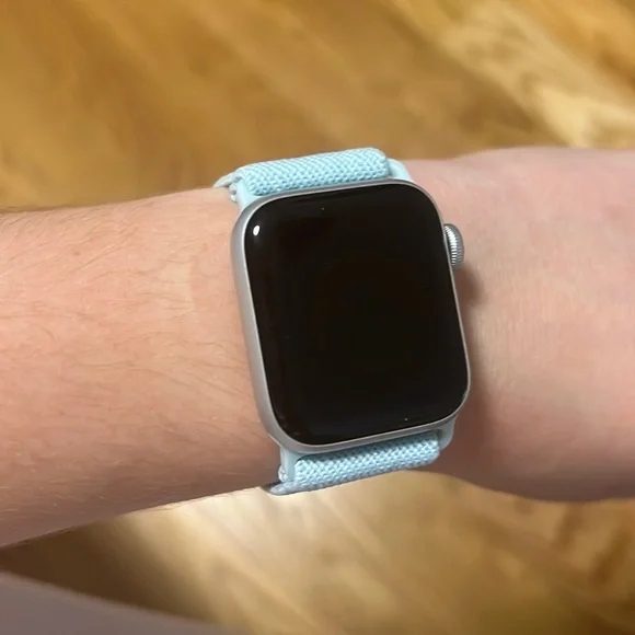 LIGHT BLUE APPLE WATCH BAND 40MM SMALL