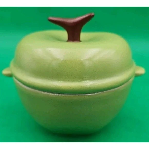 Technique‎ KF144 Ceramic Green Apple Dish with Lid 5