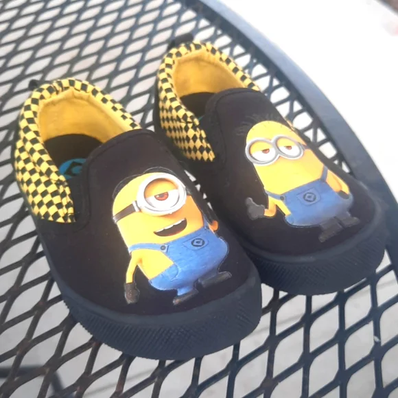 New Minion shoes size 7 slide ons