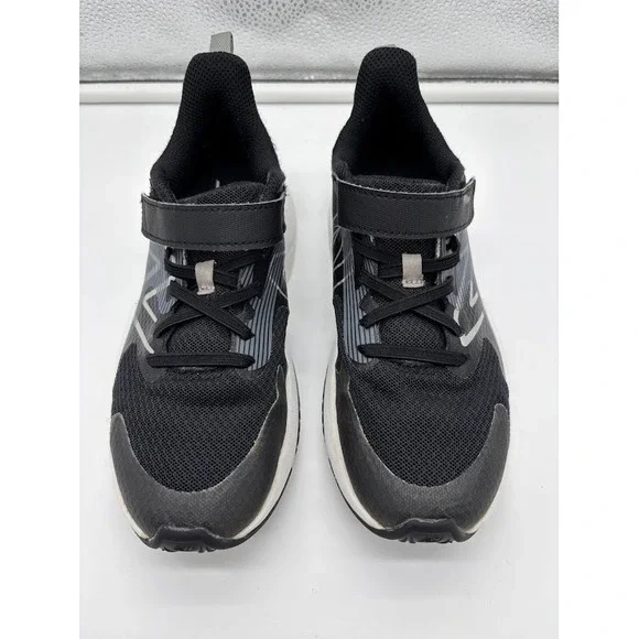 New Balance Rave Run v1 Kids Sneakers Black White Mesh Hook and Loop Strap