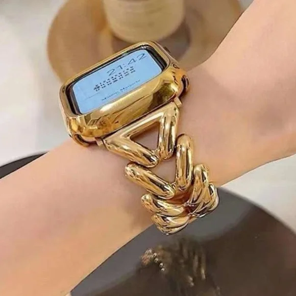 NWT Gold Chain Apple Watch Band Stainless Steal Size 38/40/41​​​​