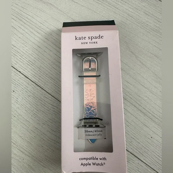 Kate Spade Silver and Purple Smartwatch Case