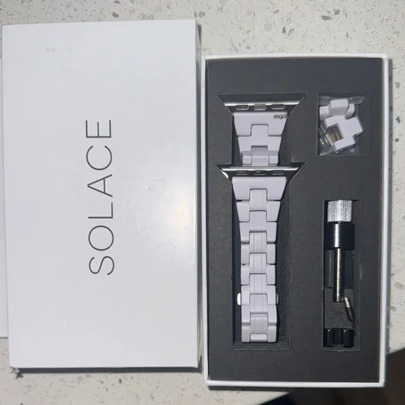 Solace White Watch Band Set