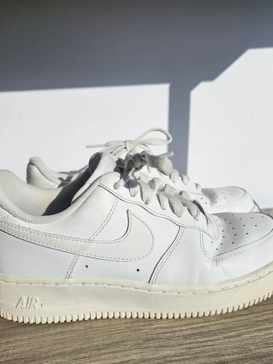 Nike Air Force 1 Low White Sneakers Kids Youth Classic School Gym Size 6