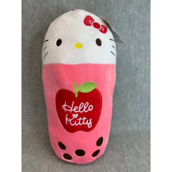 Hello Kitty Boba Tea Apple‎ Plush Stuffed 18.5