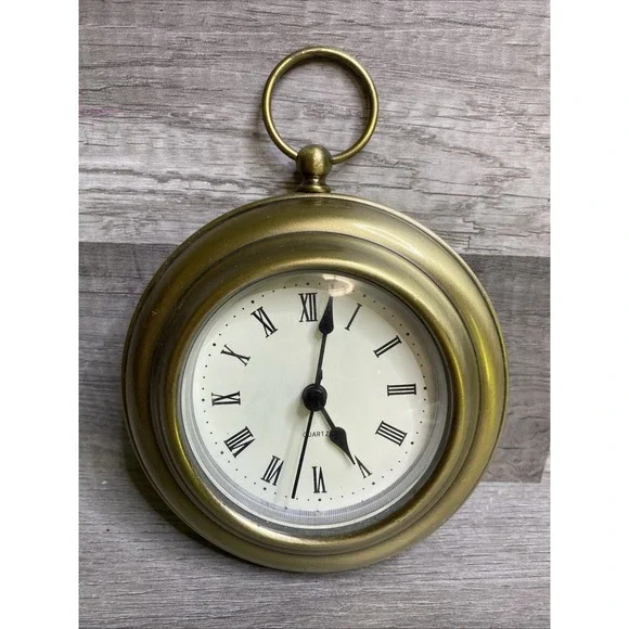 Vintage Circular Hanging Small Wall Clock Working