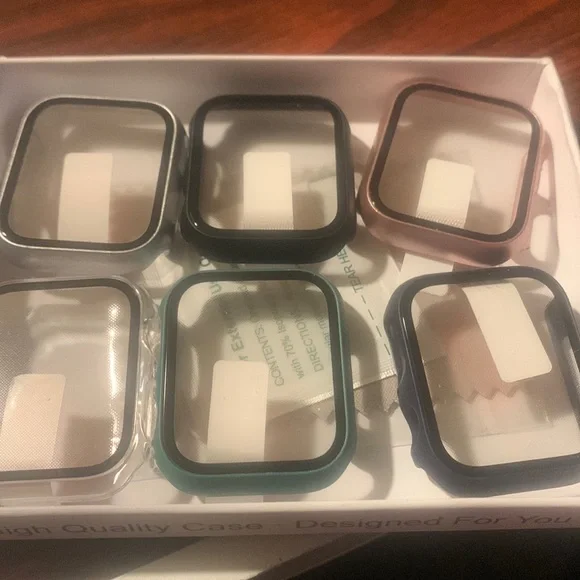 NWOT 6pk Watch case compatible with Apple Watch 7series 41mm