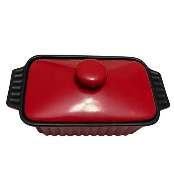 Crock-Pot Red Mini Casserole Dish w Lid 8