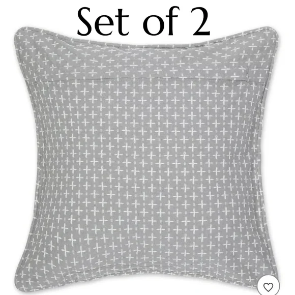 Gray DII Recycled Cotton Pillow Covers 18