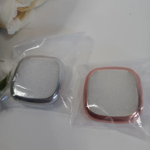2 pack Cases for Fitbit Versa 3, Silver and Rose Gold. Versa 3 Smart Watch cases