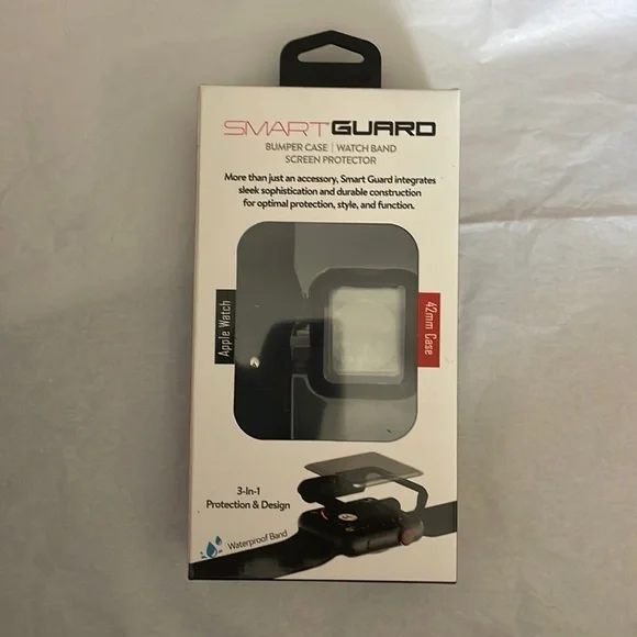 4 pack Smart Guard Bumper Case Watchband and Screen protector for Apple Watches