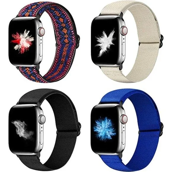 Nylon Elastic Watch Band Compatible with Apple Watch 44mm