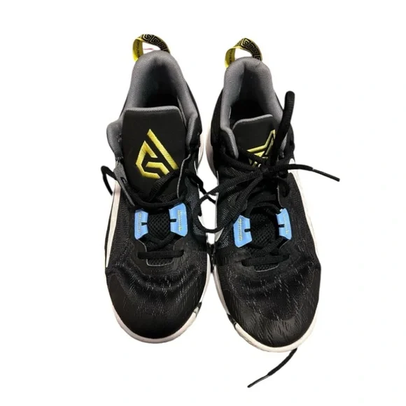 Nike Kids 6Y Giannis Immortality 2 Black Blue Basketball Shoes Sneakers Trainers