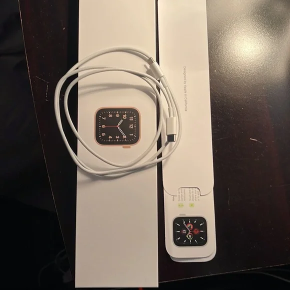 New Rose Gold or Black Apple Watch 40 mm. Both for Sale at $250 each.